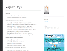Tablet Screenshot of excellencemagentoblog.com
